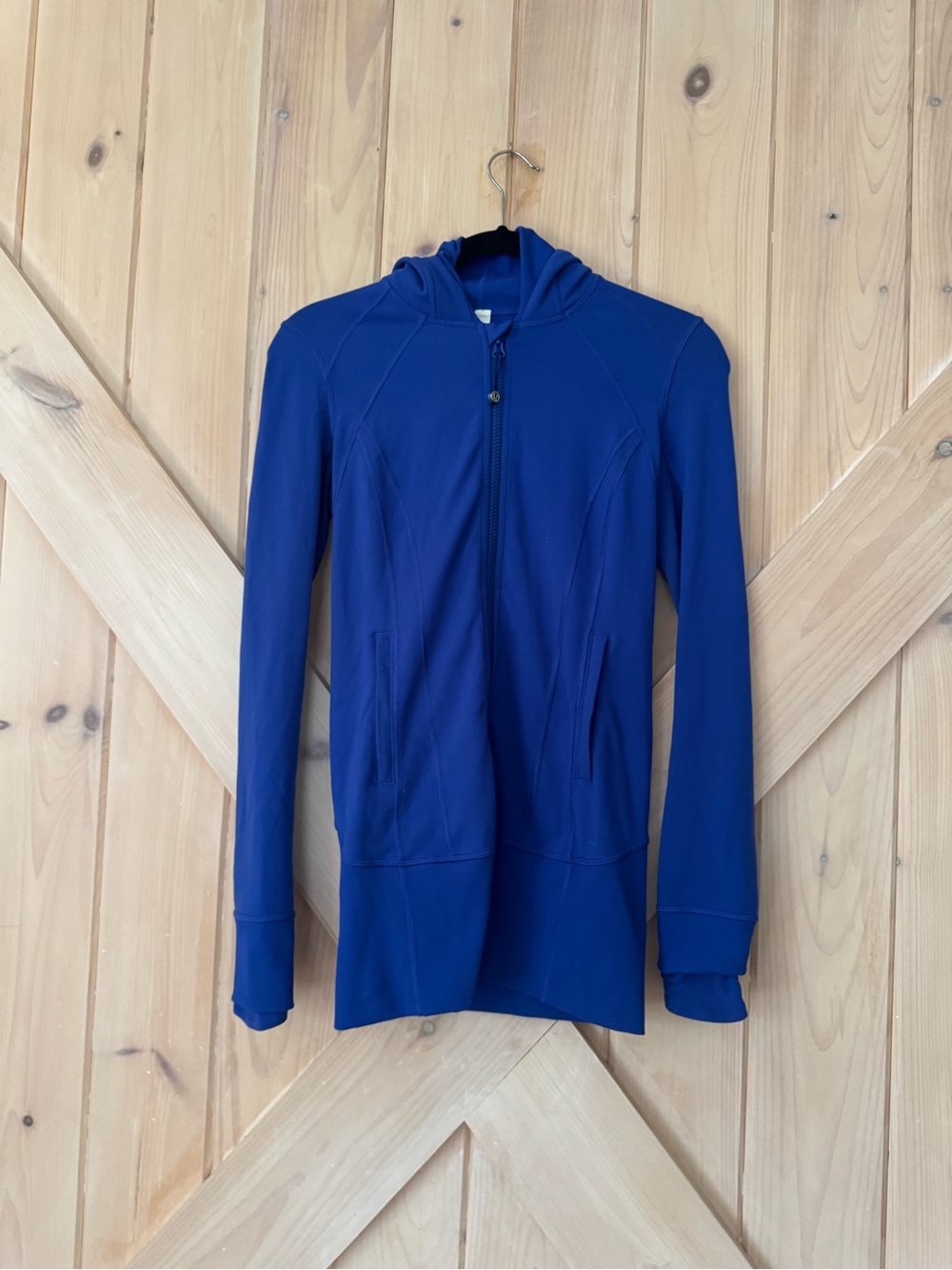 Lululemon Define Hooded Jacket | Blue | Thumbholes | Hooded | Size 4